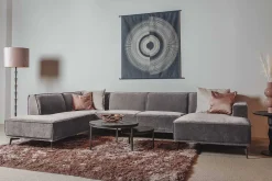 HUUS Zitbanken*Bank Denemarken – Chaise longue + Ottoman + 2,5-zits