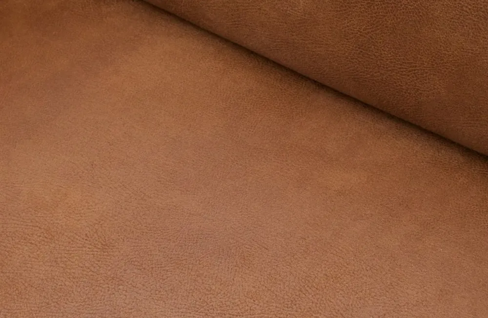 HUUS Zitbanken*Bank Statement 3-Zits 230 cm Eco Leer Cognac
