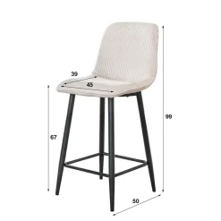 HUUS Barstoelen*Barstoel Bennie (per 2 stuks)