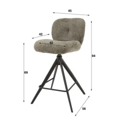 HUUS Barstoelen*Barstoel Lilou (per 2 stuks)