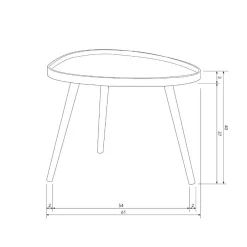 HUUS Bijzettafels*Bijzettafel Mae