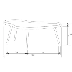 HUUS Bijzettafels*Bijzettafel Mae