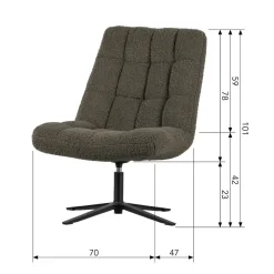 HUUS Draaifauteuil*Draaifauteuil Job