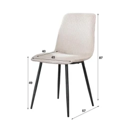 HUUS Eetkamerstoelen*Eetkamerstoel Bennie (per 2 stuks)
