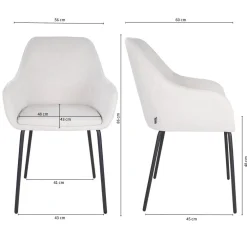 HUUS Eetkamerstoelen*Eetkamerstoel Guus Kick (per 2 stuks)