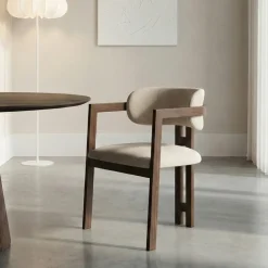 HUUS Eetkamerstoelen*Eetkamerstoel Japandi – armleuning