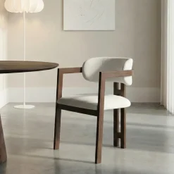 HUUS Eetkamerstoelen*Eetkamerstoel Japandi – armleuning