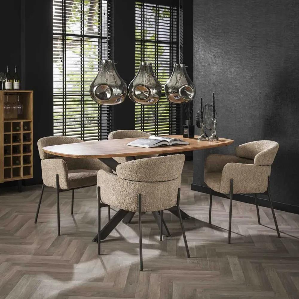 HUUS Eetkamerstoelen*Eetkamerstoel Julliet (per 2 stuks)