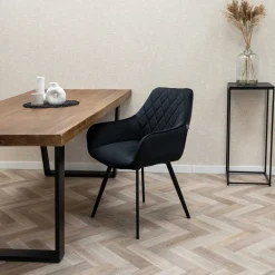 HUUS Eetkamerstoelen*Eetkamerstoel Karl Velvet Kick (per 2 stuks)