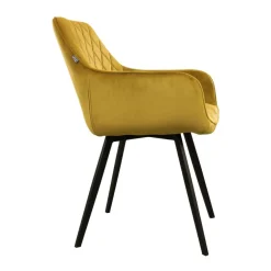 HUUS Eetkamerstoelen*Eetkamerstoel Karl Velvet Kick (per 2 stuks)