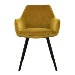 HUUS Eetkamerstoelen*Eetkamerstoel Karl Velvet Kick (per 2 stuks)