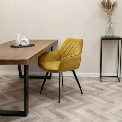 HUUS Eetkamerstoelen*Eetkamerstoel Karl Velvet Kick (per 2 stuks)