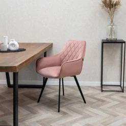 HUUS Eetkamerstoelen*Eetkamerstoel Karl Velvet Kick (per 2 stuks)