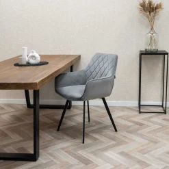 HUUS Eetkamerstoelen*Eetkamerstoel Karl Velvet Kick (per 2 stuks)