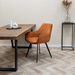 HUUS Eetkamerstoelen*Eetkamerstoel Karl Velvet Kick (per 2 stuks)