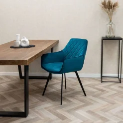 HUUS Eetkamerstoelen*Eetkamerstoel Karl Velvet Kick (per 2 stuks)