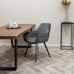 HUUS Eetkamerstoelen*Eetkamerstoel Karl Velvet Kick (per 2 stuks)