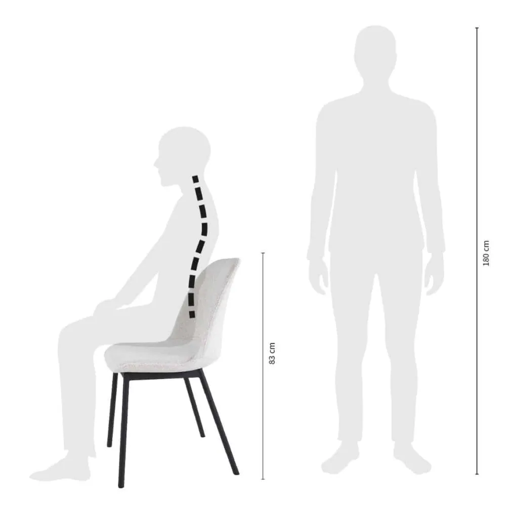 HUUS Eetkamerstoelen*Eetkamerstoel Kick Lana (per 2 stuks)