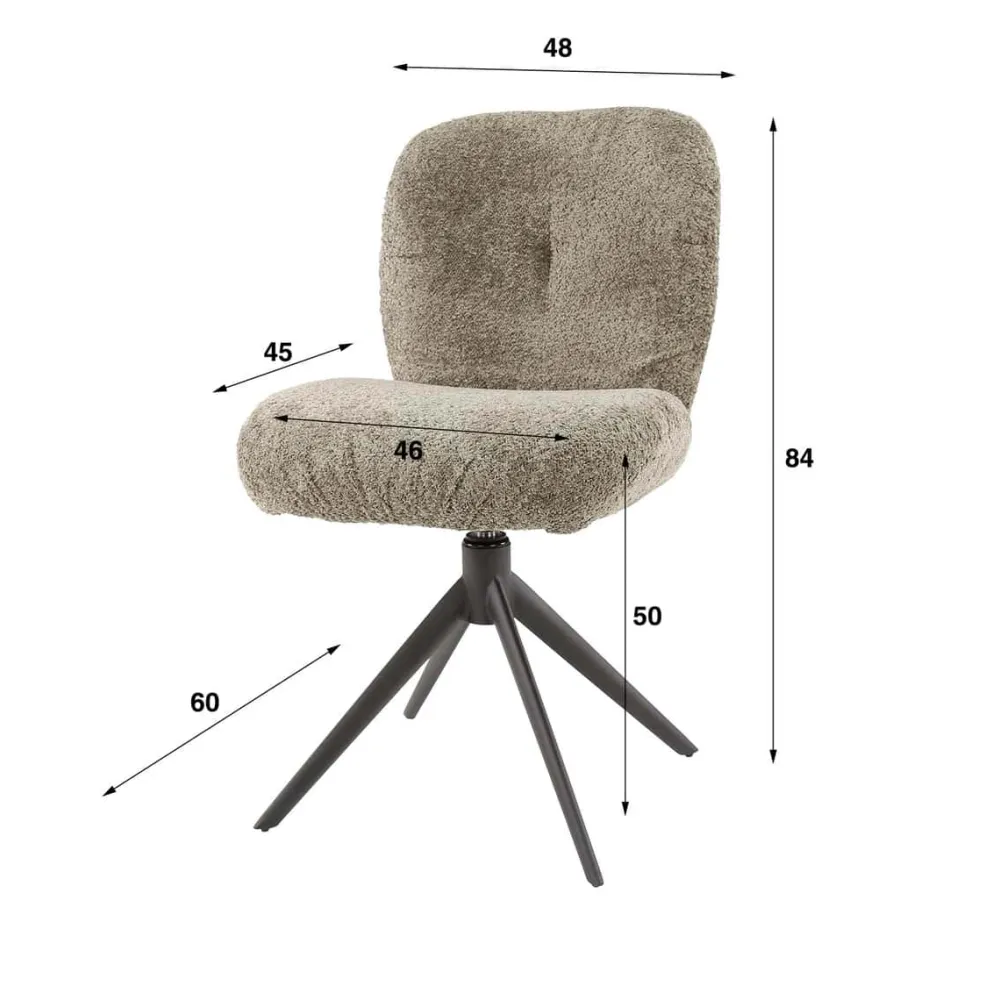 HUUS Eetkamerstoelen*Eetkamerstoel Lilou (per 2 stuks)