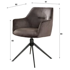 HUUS Eetkamerstoelen*Eetkamerstoel Peggy (per 2 stuks)