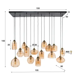 HUUS Hanglampen*Hanglamp Leonora