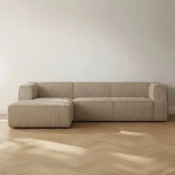 HUUS Hoekbanken*Hoekbank Bean – ribstof