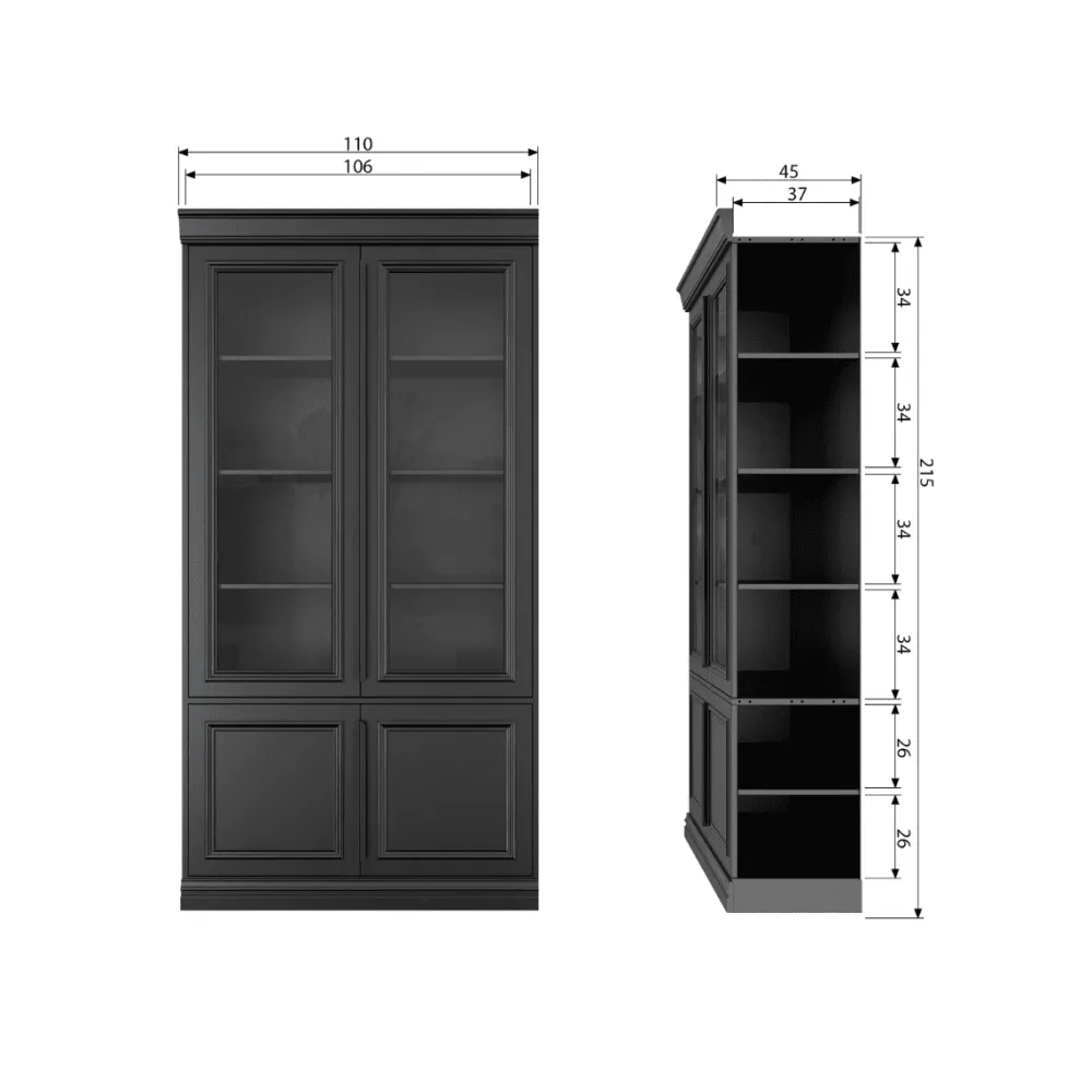 HUUS Buffet/Vitrine Kasten*Vitrinekast Organize