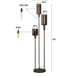 HUUS Vloerlampen*Vloerlamp Leentje