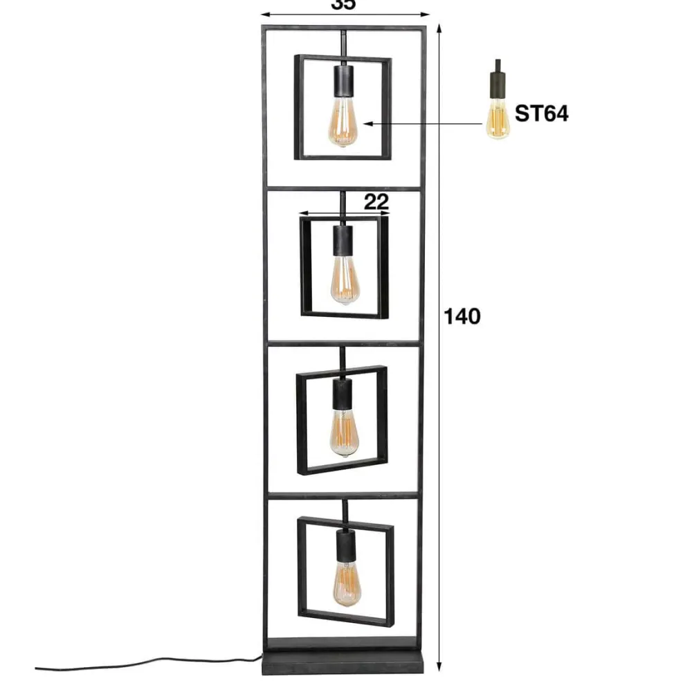 HUUS Vloerlampen*Vloerlamp Silvan